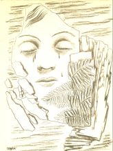 Toyen: kresba k Máji, 1936